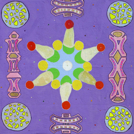90 x9 90, acrylic on canvas
